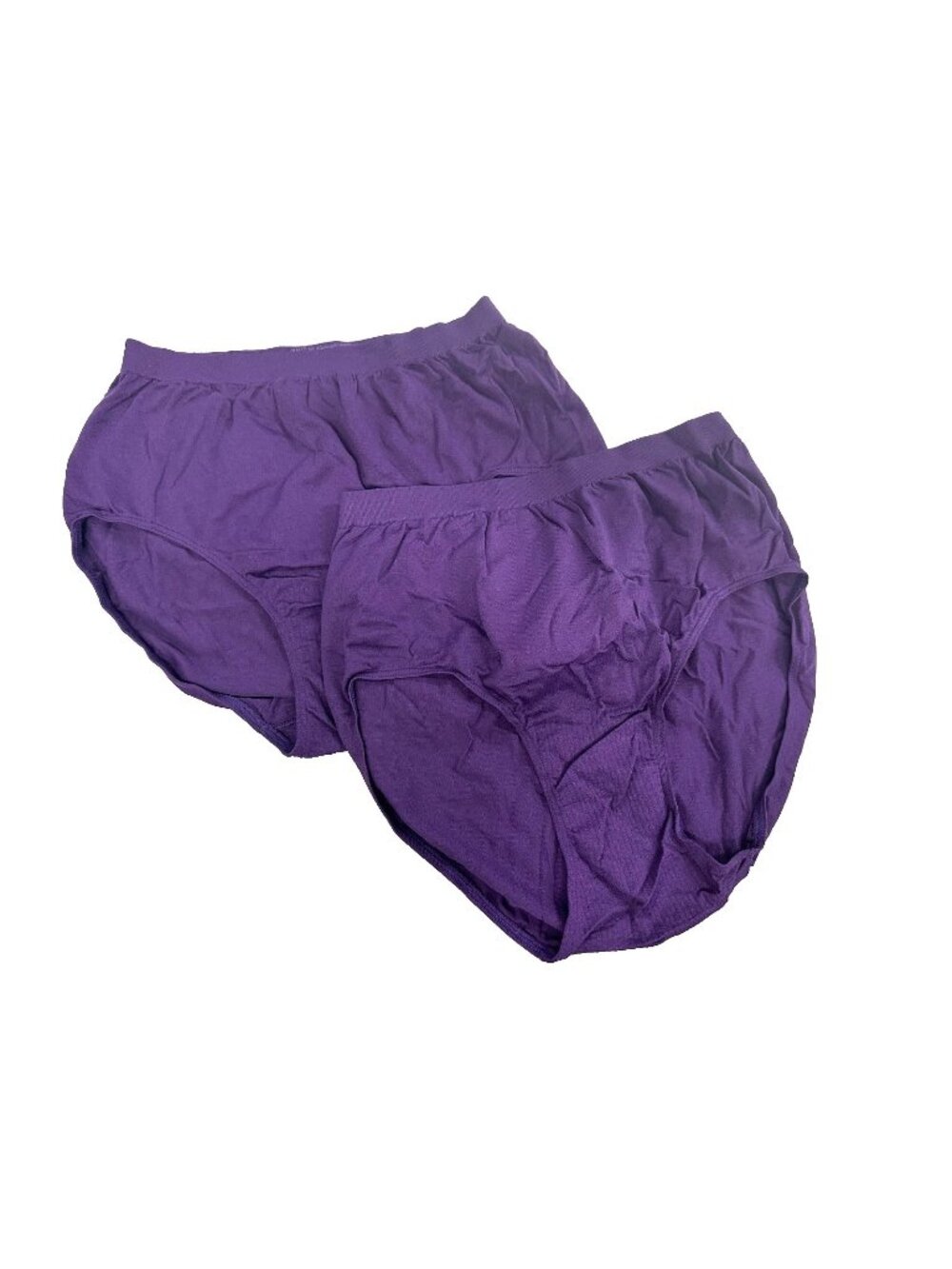 Bali Women Comfort Smooth Revolution Brief Panties 2-Pack Purple Size 8/9 Soft